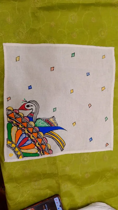 Pure Nepali cotton hanky Mithila panting art 30