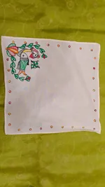 Pure Nepali cotton hanky Mithila panting art 19 thumbnail