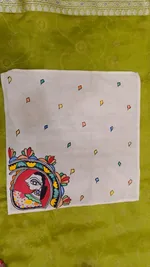 Pure Nepali cotton hanky Mithila panting art 22 thumbnail