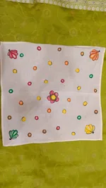 Pure Nepali cotton hanky Mithila panting art 27 thumbnail