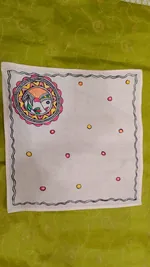 Pure Nepali cotton hanky Mithila panting art 43 thumbnail