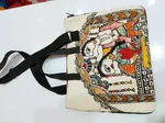 Pure canvas hand made mithila panting bag thumbnail