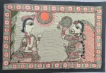 Mithila Painting Depicting Karva Chauth Ritual thumbnail