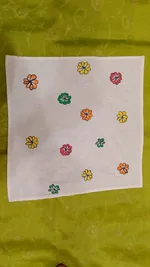 Pure Nepali cotton hanky Mithila panting art 47 thumbnail