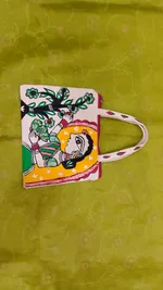 Pure canvas cotton small bag Mithila Panting Art thumb 2