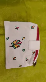 Pure canvas cotton small bag Mithila Panting Art thumb 1