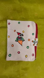 Pure canvas cotton small bag Mithila Panting Art thumb 1